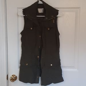 Olive green utility vest